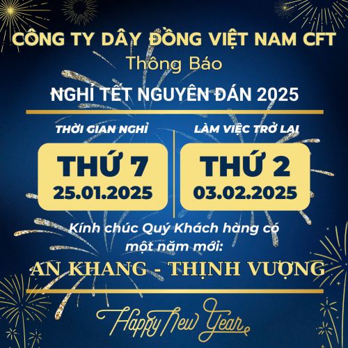 THÔNG BÁO NGHỈ TẾT NGUYÊN ĐÁN 2025