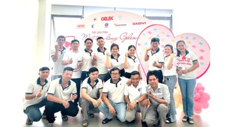 CFT THAM GIA HÀNH TRÌNH “MỘT GIỌT MÁU – MỘT TẤM LÒNG GELEX” LAN TỎA YÊU THƯƠNG
