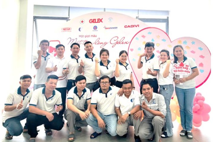 CFT THAM GIA HÀNH TRÌNH “MỘT GIỌT MÁU – MỘT TẤM LÒNG GELEX” LAN TỎA YÊU THƯƠNG