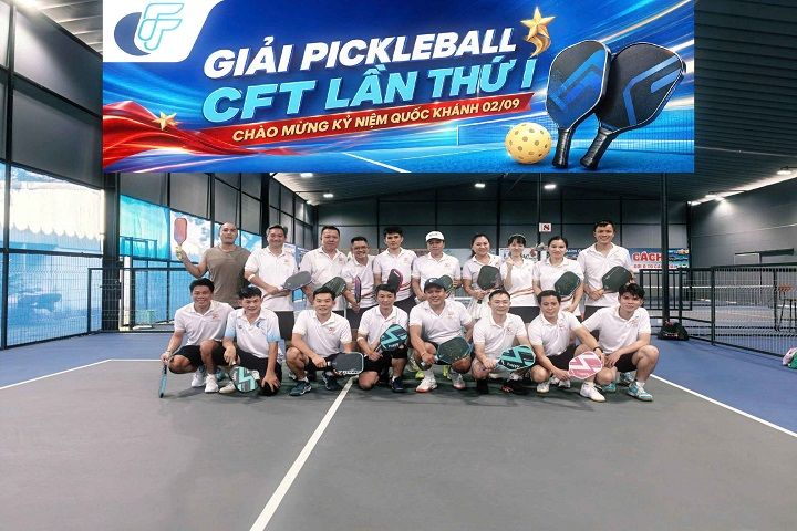 GIẢI ĐẤU PICKLEBALL  CFT LẦN THỨ I – SÔI NỔI SÂN ĐẤU LAN TOẢ TINH THẦN ĐỒNG TIẾN