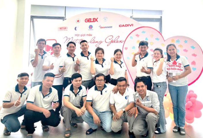 CFT THAM GIA HÀNH TRÌNH “MỘT GIỌT MÁU – MỘT TẤM LÒNG GELEX” LAN TỎA YÊU THƯƠNG